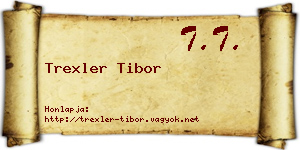 Trexler Tibor névjegykártya